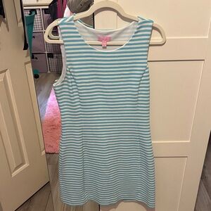 Lilly Pulitzer Blue and White Striped Dress